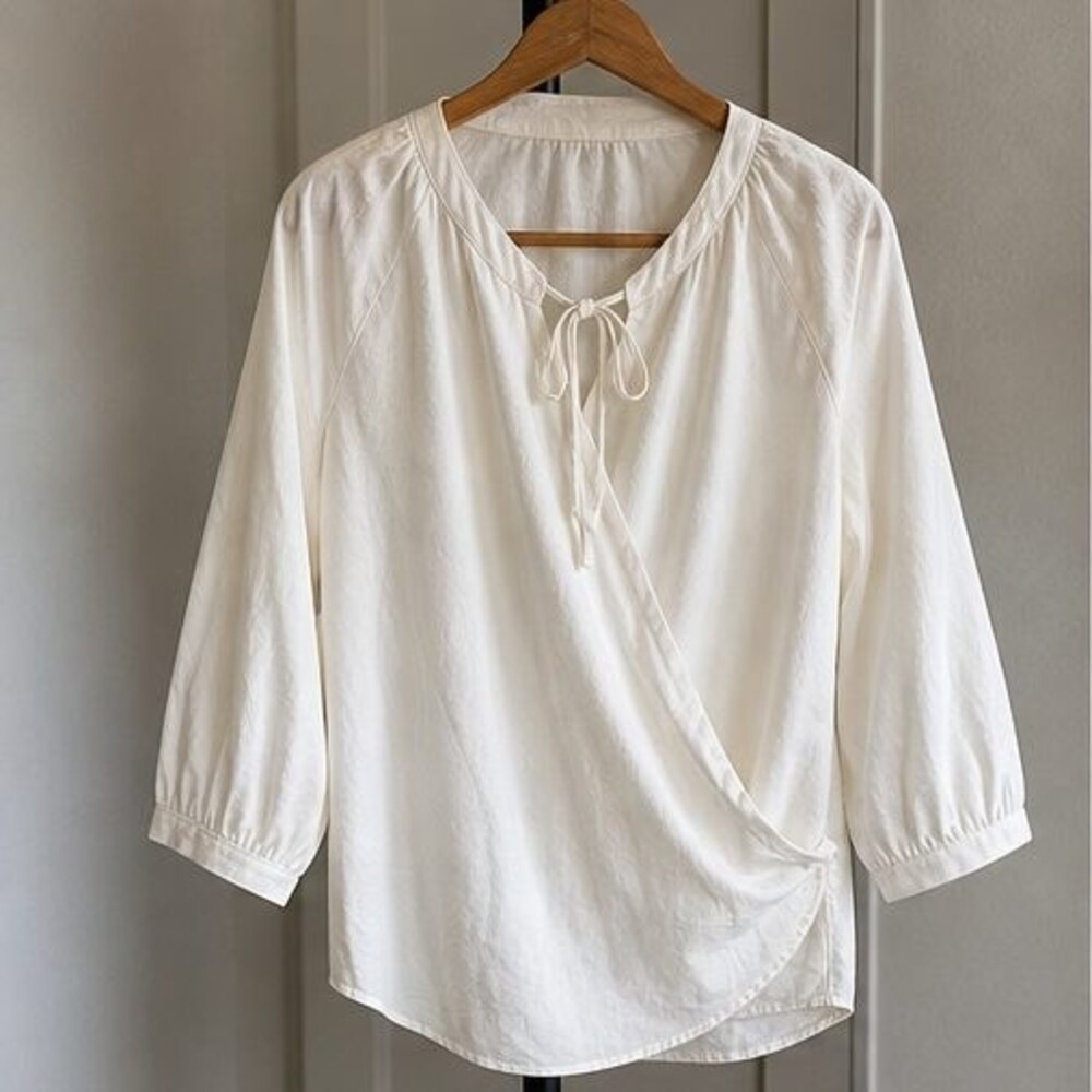 Ivory Ruffle Blouse